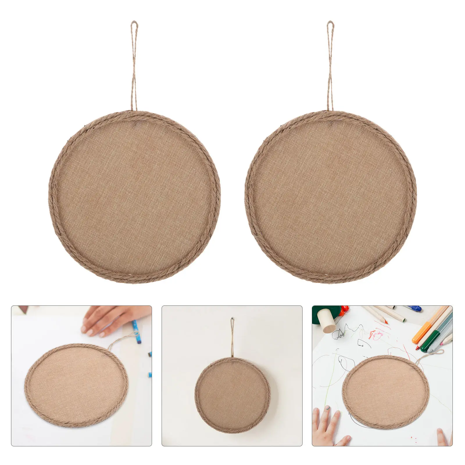 

Набор из 4 льняных холстов-досок для рисования, панели для плетения из веревки, для детского творчества, декора классов и детских комнат, принадлежности для рукоделия