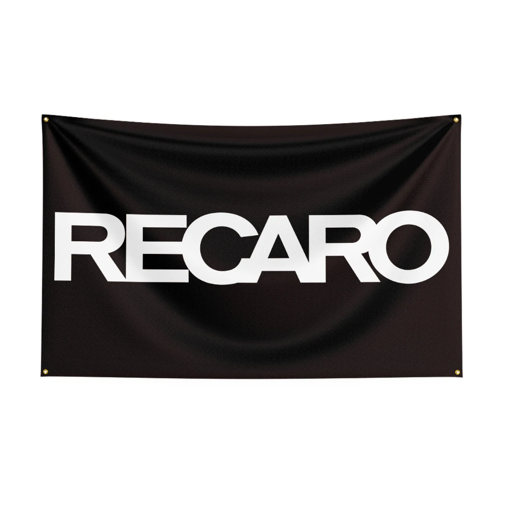 

3 Х5 фута, флаг Recaro, печатные автозапчасти из полиэстера, баннер для декора