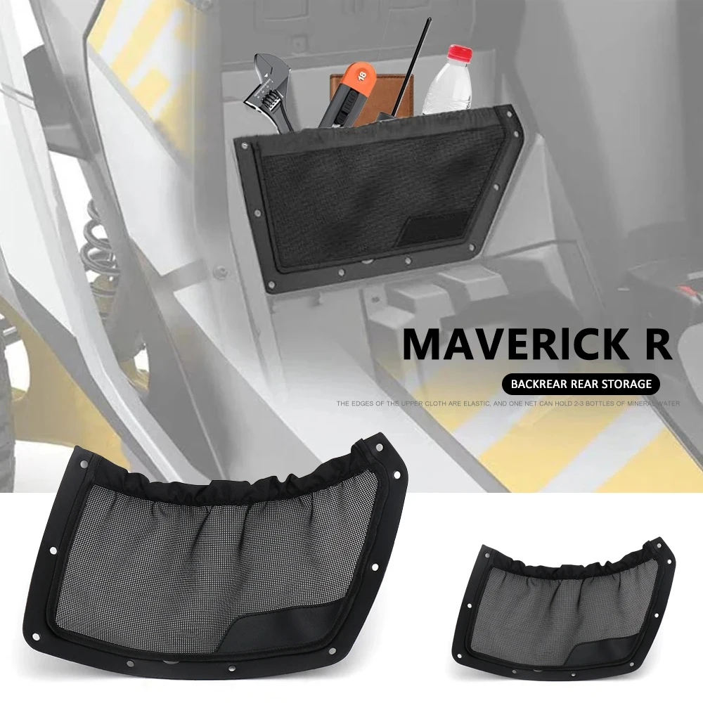 

UTV New Accessories Backrest Rear Storage Black For CAN-AM MAVERICK R For Can-Am Maverick R For Can Am 2024-