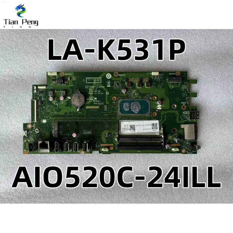 

LA-K531P Onboard Soldered Intel Core i3-1005G1 CPU Integrated UHD Graphics DDR4 Motherboard for AIO520C-22ILL 24ILL 24IIL5