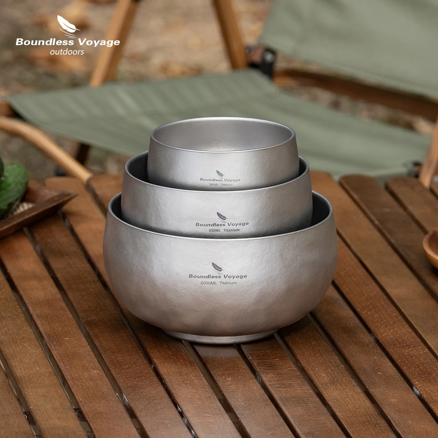 

Pure Titanium Double-Layer Rice Bowl, Super Lightweight Antibacterial, Versatile Bowl Outdoor Camping Household Tableware, A1609