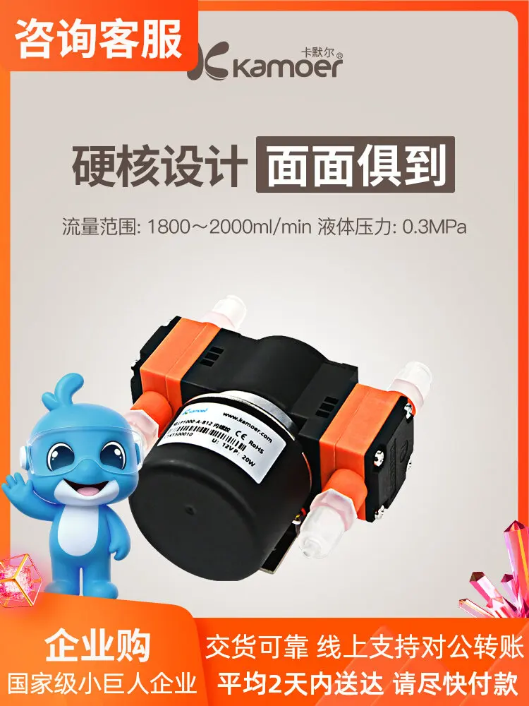 

Двухголовочный бесщеточный водяной насос Kamler 12В, малогабаритный, двунаправленный, высокопроизводительный циркуляционный насос