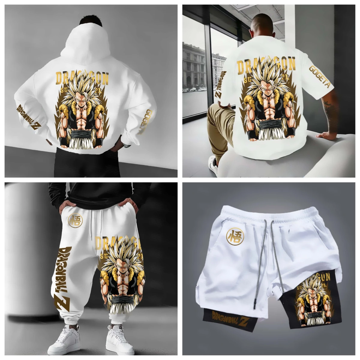 

Мужские и женские осенние и зимние толстовки с принтом Bandai, шорты с короткими рукавами, свободный комплект большого размера, теплый