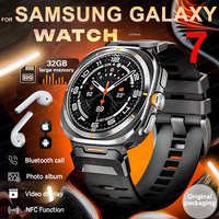 2025 New For Samsung Galaxy Watch 7 Ultra Smart Watch Men 32GB Memory Video GPS NFC Clock Sports Fitness Earphones Mode Watches