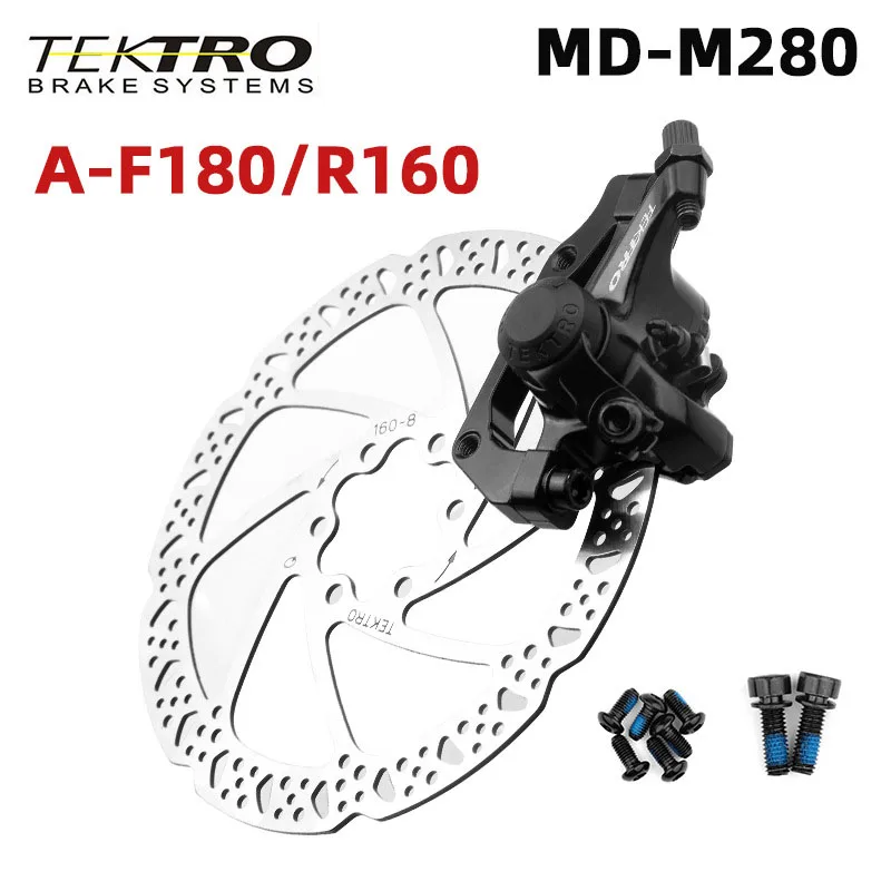 TEKTRO M280 Mountain Bike Line Pulling Disc Brake for 160mm rotor MTB Disc Brakes Wire-controlled mechanical disc brake