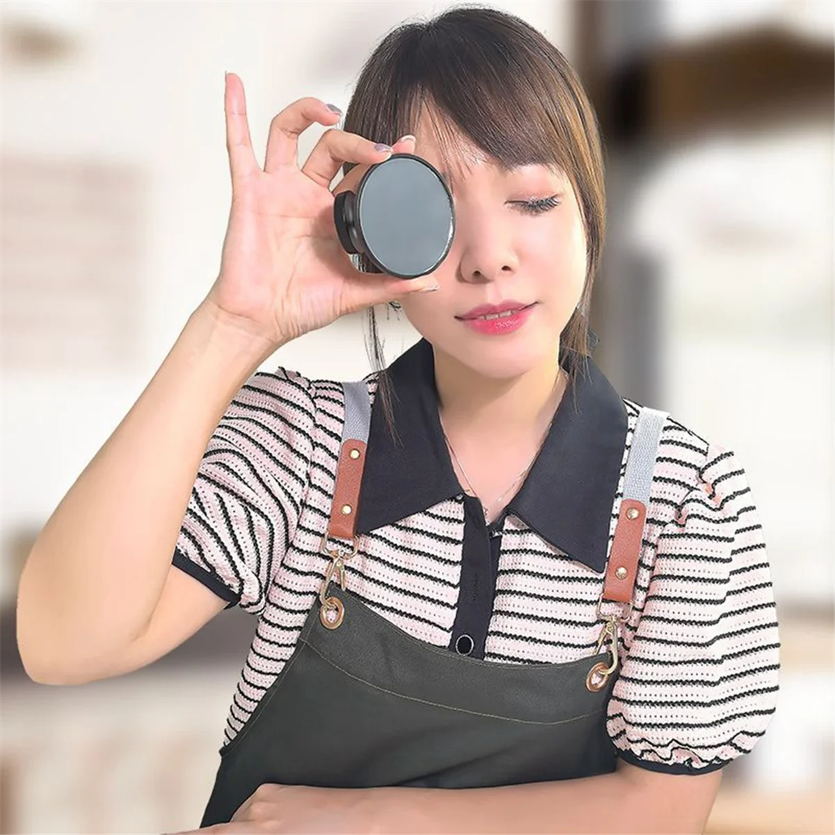 360 ° Espresso Schuss spiegel Kaffee extraktion reflektieren der Spiegel für bodenlose Sieb träger magnetisch verstellbare Werkzeuge b