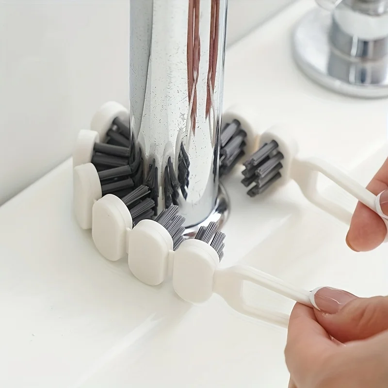 Flexible Gap Brush Hard Bristled Kitchen Cleaning Brush for Faucet Groove And Hard-to-Reach Areas - Multi-Purpose Household Clea