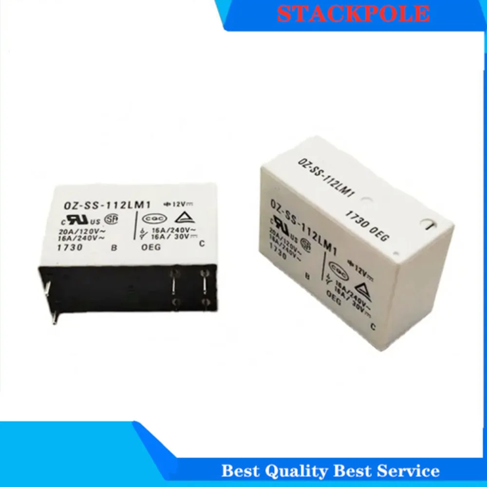 Original New TE Relay OZ-SS-112LM1 OZ-SS-124LM1 OZ-SS-112L1 OZ-SS-124L 16A 6PIN 8PIN 12VDC 24VDC Power Relay