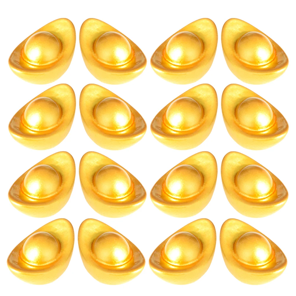 

20 Pcs Ingot Model Desktop Ornaments Tiny Homes Toy Room Miniature Decors Statue Resin Small House Shop Showcase