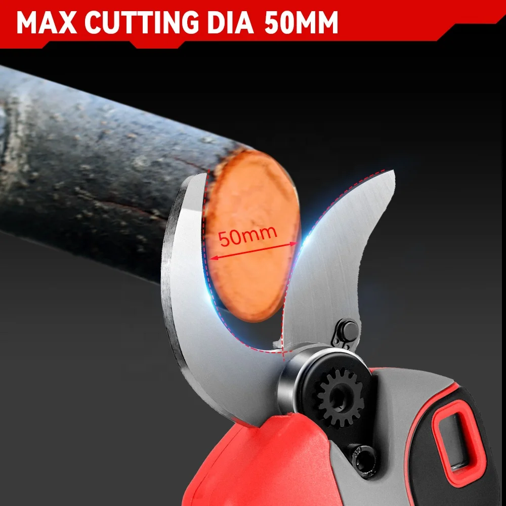 Electric Pruner Power Shears Battery 55mm Scissors Pneumatic Orchard Rechargeable