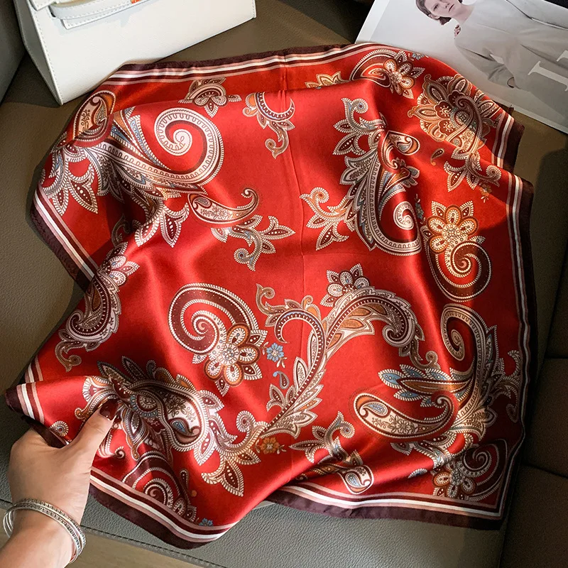 

100% натуральный шелковый шарф, женские квадратные шали на запястье, женские платки, шарфы из пашмины, женский хиджаб, бандана bufanda echarpe