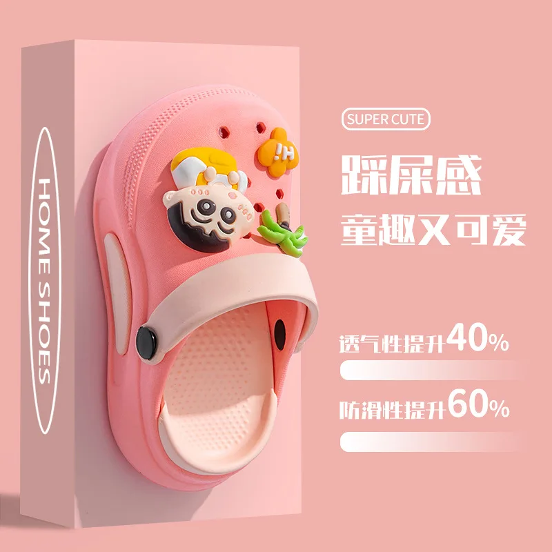Crayon Shin-Chan Kinder-Hausschuhe, Sommer-EVA-Sandalen, rutschfest, für draußen, für den heißen Frühling, Urlaub, niedliche Jungen- und Mädchen-Strandsandalen