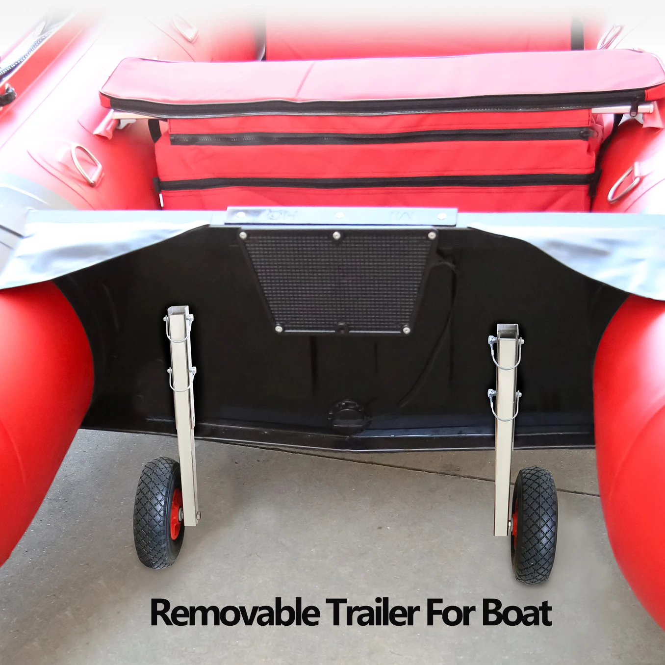 Ruedas de Remolque Universales para Barco, Carro Desmontable, Soporte Móvil, Ruedas de Remolque de Acero Inoxidable para Tabla de Surf, Portátiles para Tablas de Paddle Surf