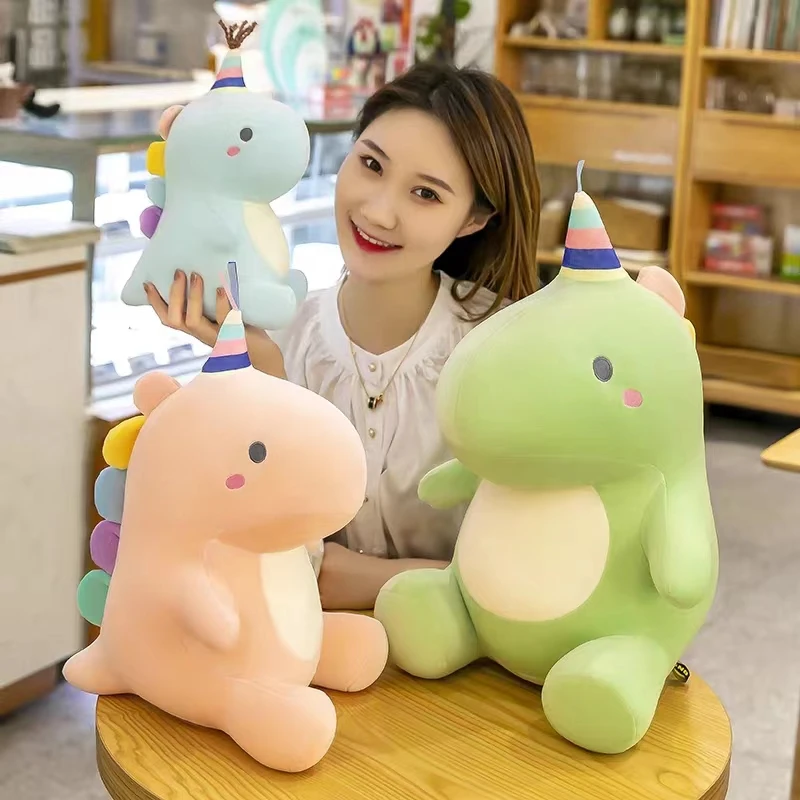 20-60CM Dinosaur Plush Toys Super Soft Stuffed Animal Dino Dolls for Kids Baby Hug Doll Sleep Pillow Home Decor Birthday Gift