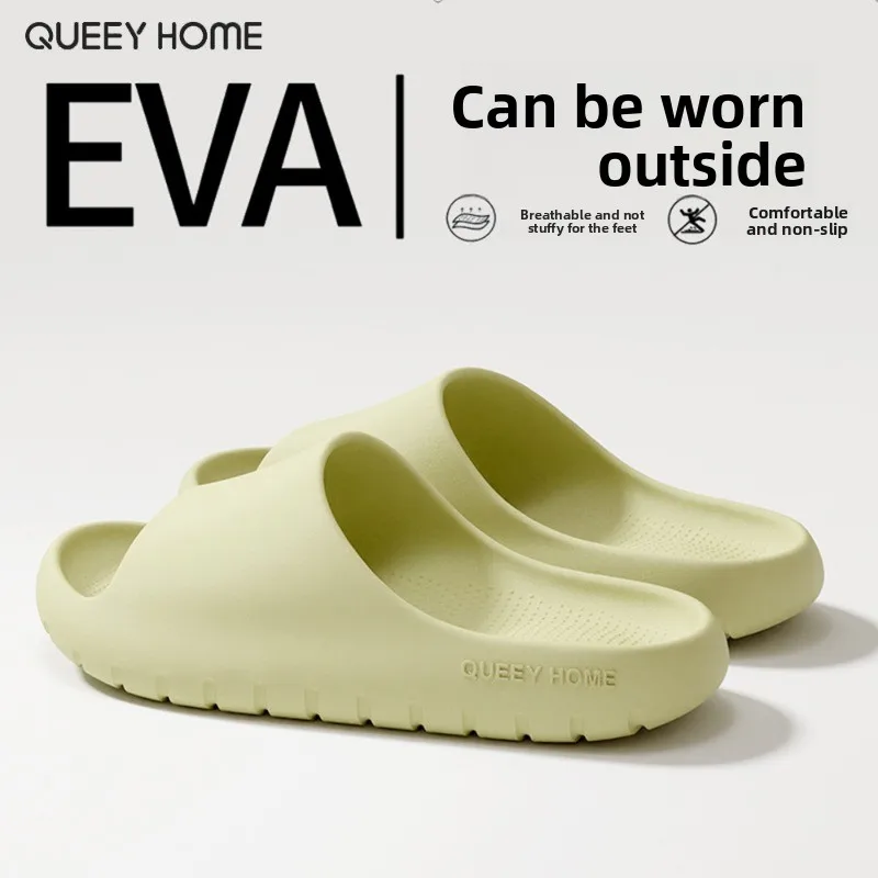 New Women's slip-on casual home-use summer boyfriend style indoor comfortable anti-slip bathroom shower slippers for men