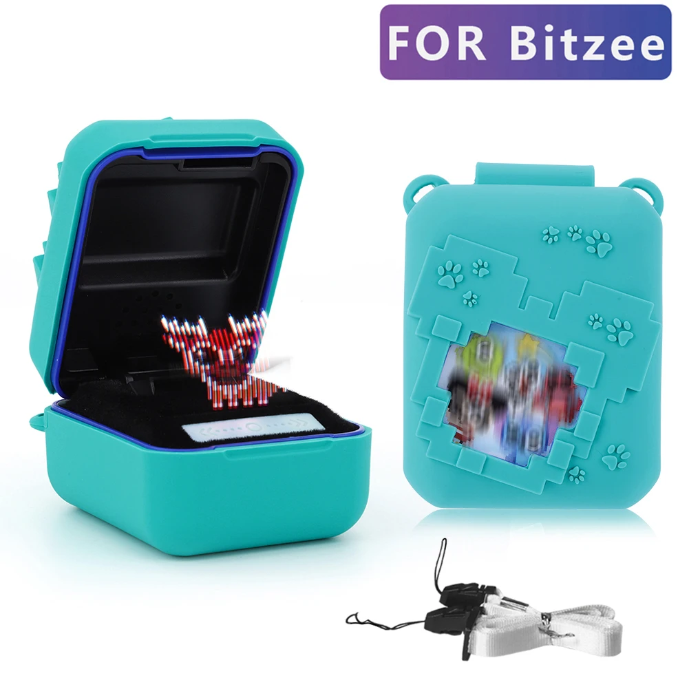 For Bitzee Disneys Interactive Toy Silicone Case Shockproof Protective Holder Skin Digital Pet Toy Protector Sleeve with Lanyard