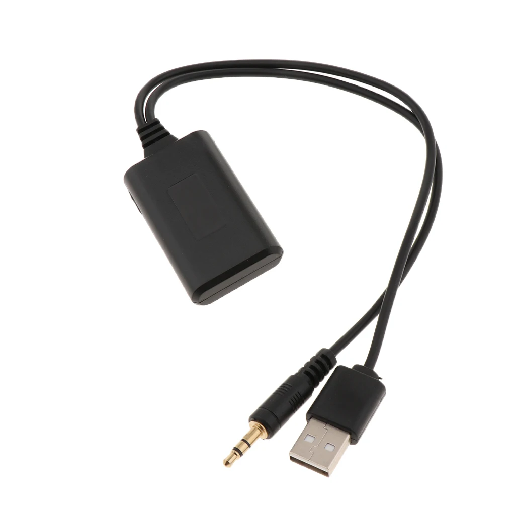 Imagen 4: AUX USB para coche de 32 cm/12,6 pulgadas con adaptador de cable de arnés de cables para E90 E91
