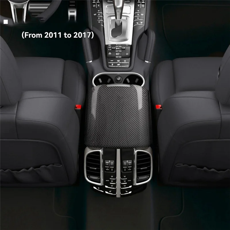 

VC-Innovative-для Porsche Cayenne 2011-2017 автомобильная центральная консоль подлокотник ящик для хранения защитный чехол ABS углеродное волокно