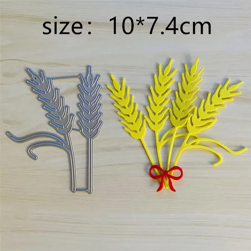 Ear Of Wheat Leaf Bow Metal Cut Dies Stencils for Scrapbooking Stamp/photo album Decorative Embossing DIY Paper Cards