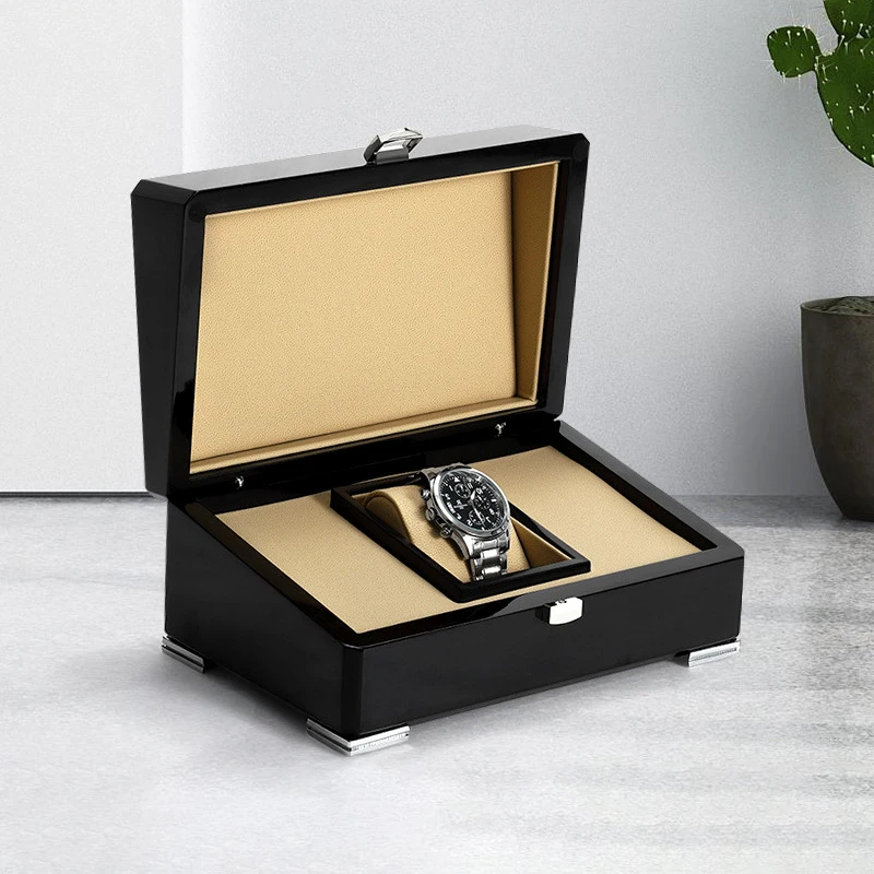 

Luxury High-End Customizable Wooden Watch Box Men's Watches Gift Box Premium Wood Case