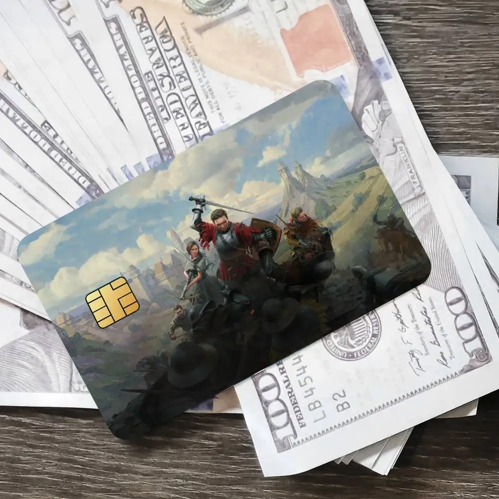 ملصق ملصق لبطاقة الائتمان من Game Kingdom Come Deliverance 2 للوصول إلى البنك، غطاء طبقة حماية، هدية مفاجئة