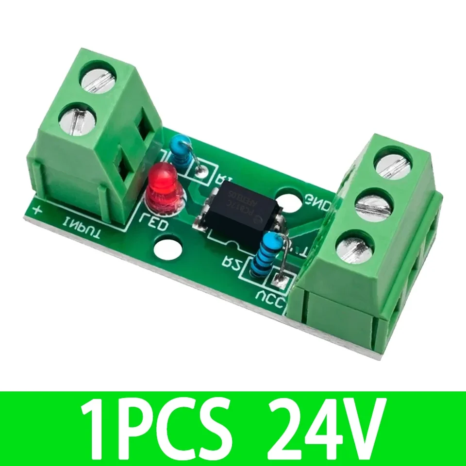 1~20PCS 1 Channel Way Optocoupler Isolation Module PC817 3V-5V 12V 24V Photoelectric Isolator Rail Holder PLC Drive Motor Board, image 16