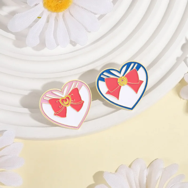 Милая-любовь-сердце-бант-галстук-матросский-костюм-одежда-металлическая-брошь-рюкзак-ткань-ювелирные-аксессуары-воротник-булавка-значок-креативный-подарок