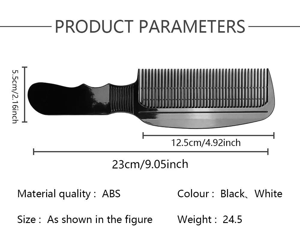 Salon Friseur Kamm anti statische Haars chneidekamm Anti-Rutsch-Friseur Trimmen Kamm breite Zahn Haarschnitt Bürste Styling-Werkzeuge – Detail 9