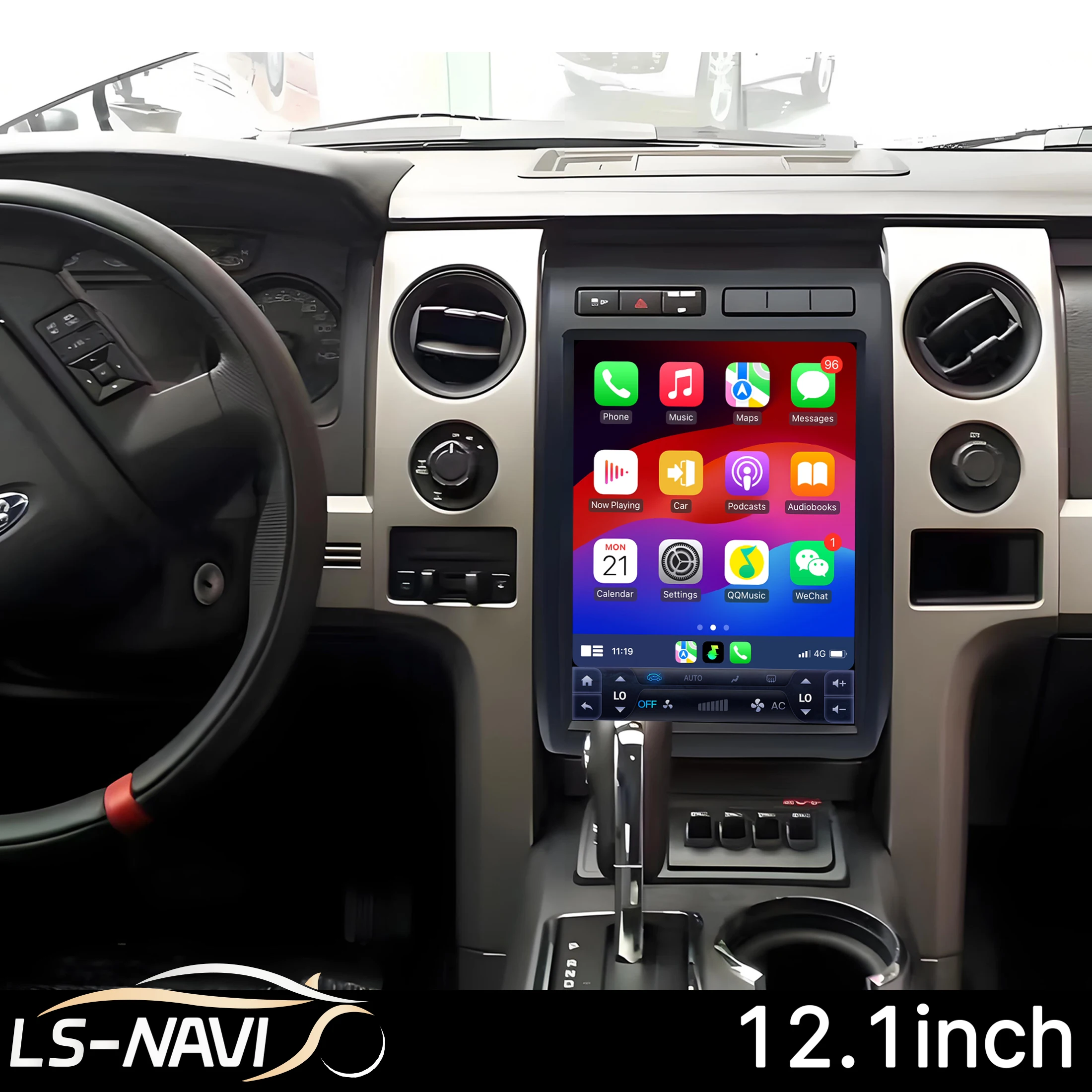 

12.1 Inch Car Radio for Ford Raptor F-150 F150 2009-2012 Android 14 4G Touch Screen Stereo Wireless Bluetooth CarPlay Head Unit