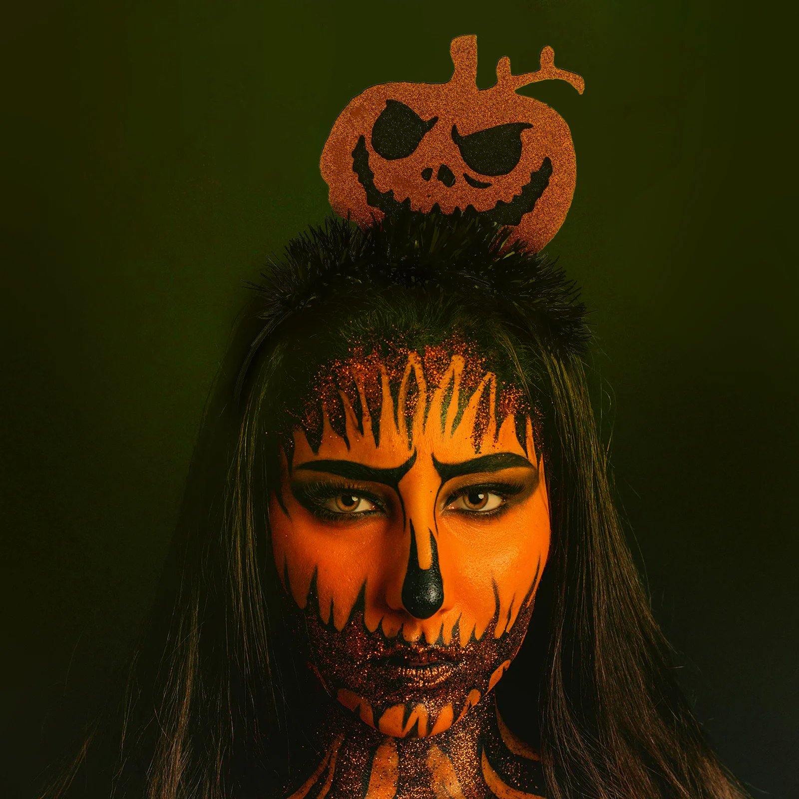 

Pumpkin Headband Halloween Hair Accessories Women Adults Party Felt Cosplay Decor Elements Hoop Band Hairstyle