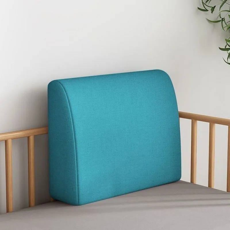 Sponge Curved Backrest Back Support Pillow Cushion Sofa Headboard Comfortable Gel Memory Foam Ergonomic Orthopedic Relief Cover