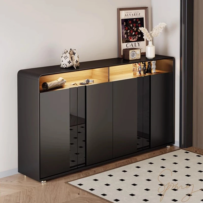 Living Room Wooden Shoe Cabinet Organizer Storage Tower Desk Shoe Shelf Box Luxury Nordic Designer Muebles Entrance Furniture