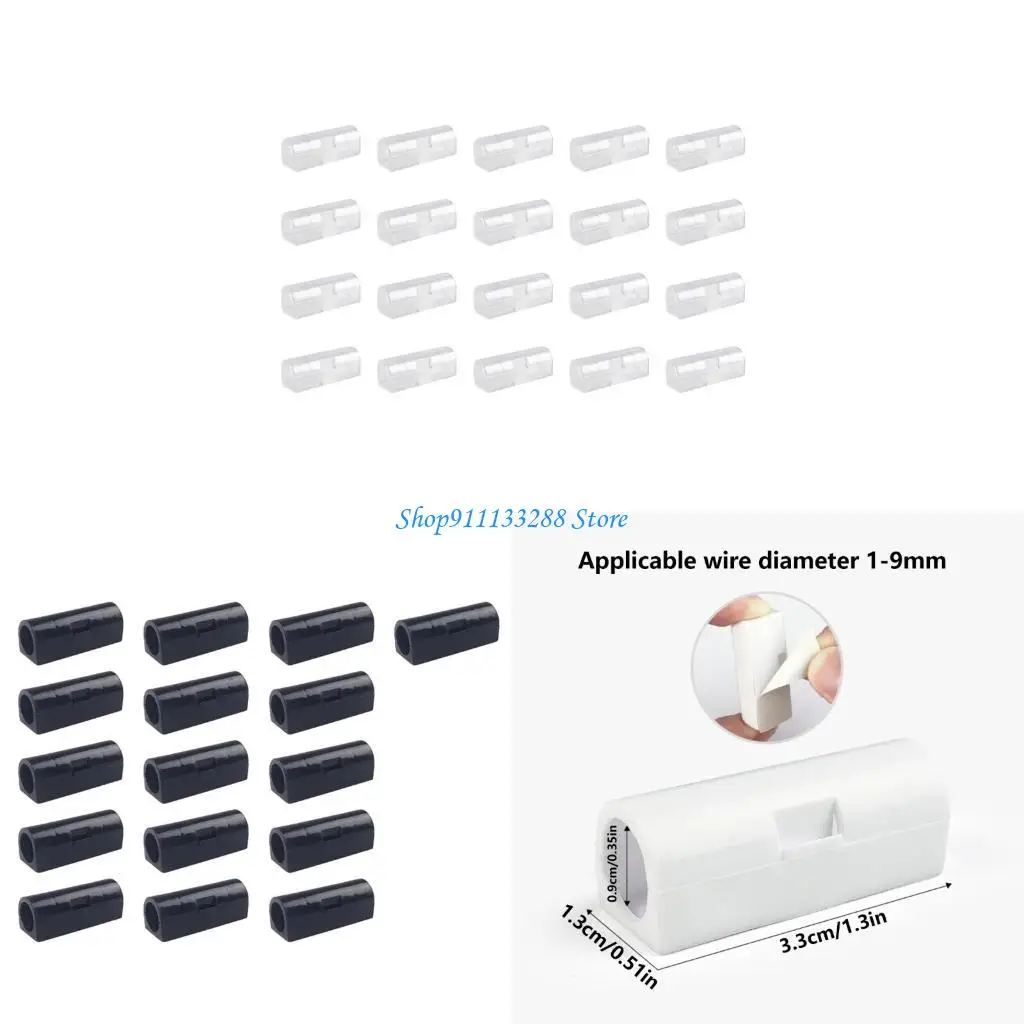 

G88D 20pcs/16pcs Cable Organizers Clamps For Neat & Safe Home Environment