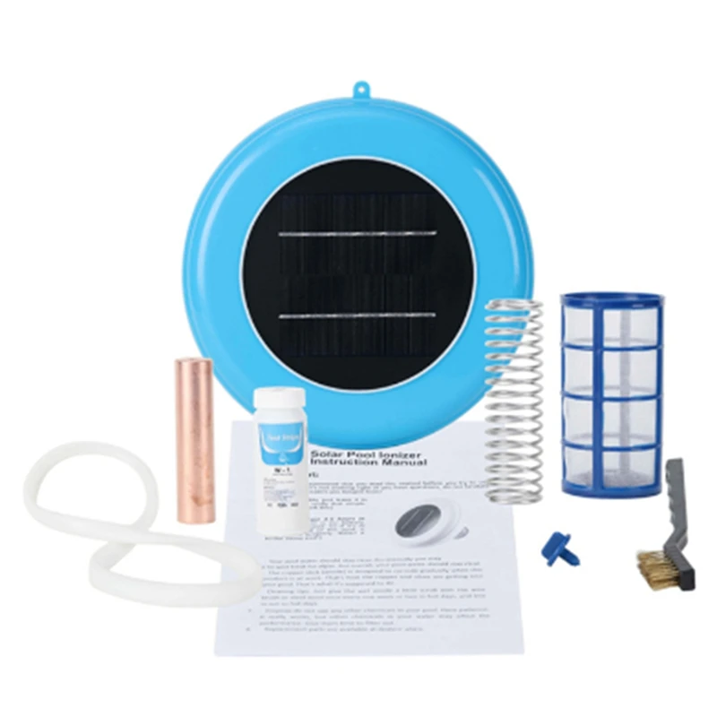 

Solar Pool Ionizer Copper Silver Ion Swimming Pool Purifier Algae Resistance Lower Chlorine Outdoor Swim Purifier