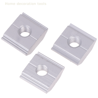 5pcs 21.2mm 22.3mm 23.7mm Solar Panel Mounting Aluminum Alloy Bracket End Mid Clamp T-Blocks Square Nuts M8 T-Sliding Nut