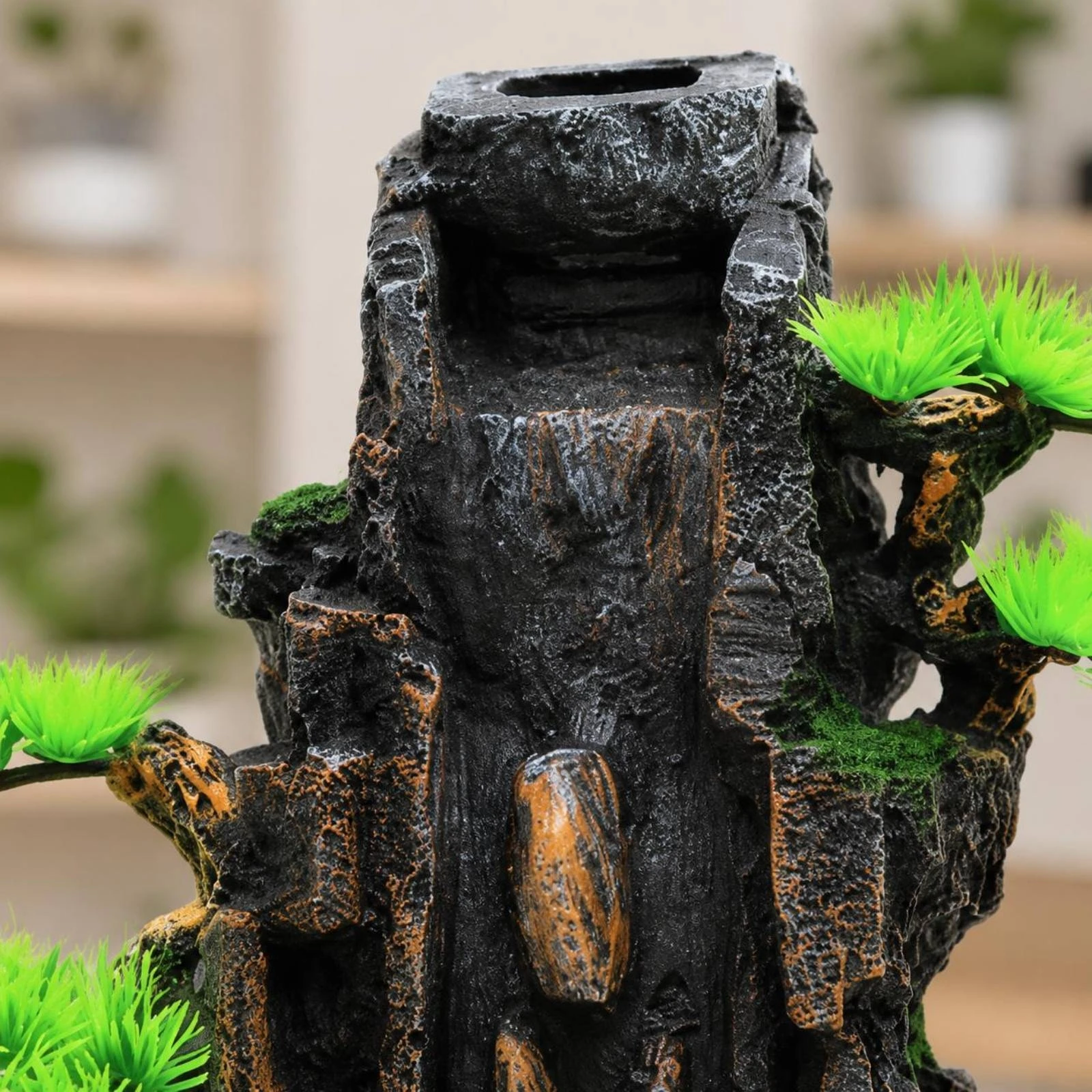 Resin Mountain Waterfall Ornam - Aquarium Fish Long recension och pris
