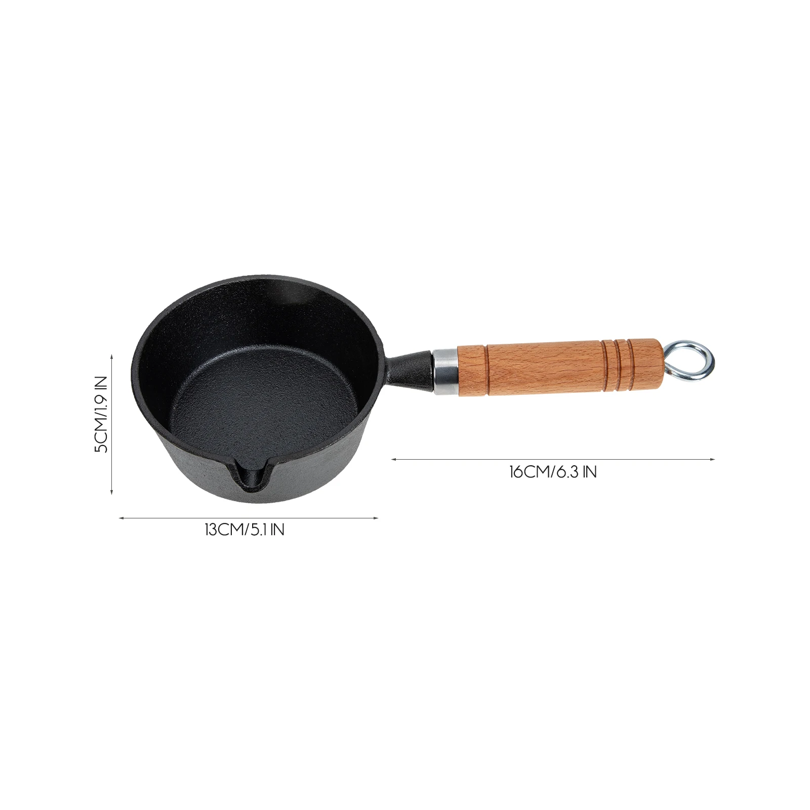 

Mini Cast Iron Skillet Lightweight Non-Stick Small Oil Heating Cookware For Camping Hiking Outdoor Multi-Functional Frying