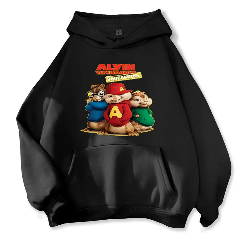 2026 Neue Mode Unisex Freizeit-Sportbekleidung Damen-Hoodie Alvin Chipmunk Halloween-Kostüm Damen-Pullover Modetrend – Detail 19