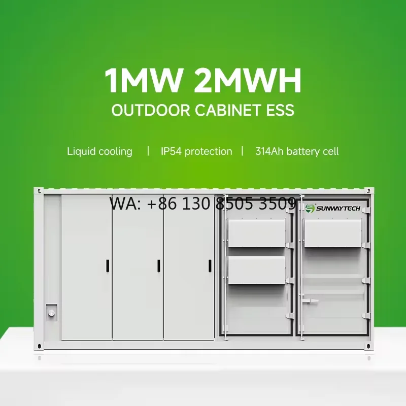 In Stock Outdoor 1MW MWH Lithium Batteries Liquid Cooling BESS Container