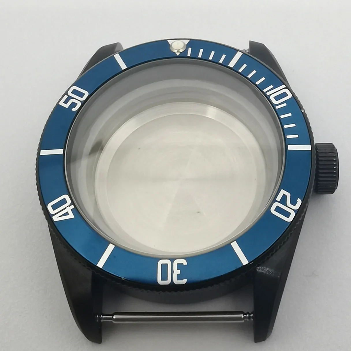 サファイアクリスタルウォッチケース,41mm,pvdブラックブロンズ,スチールカラー,eta2836 miogota8215日本nh34 nh35 nh36,自動移動ムーブメント