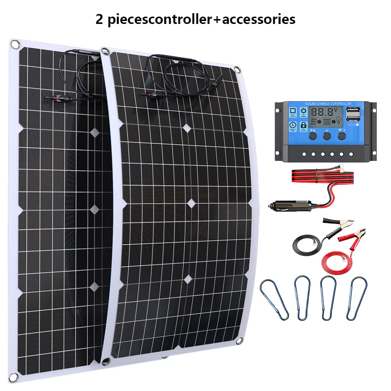 2000W zonnepaneelkit - 12V batterijlader 4000W 110V/220V omvormer voor compleet huis- en buitenvoedingssysteem - Afbeelding 5