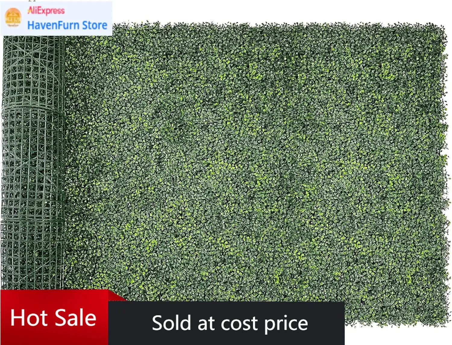 

Искусственные панели для ограждений из самшита, рулон, 48x120 дюймов (40 кв. футов), УФ-стойкие, имитация плюща, для патио и балконов