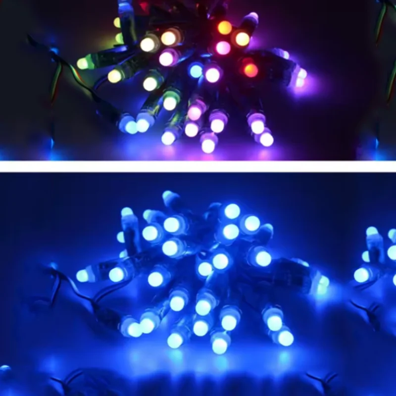 جديد 2025 DC5V 12 مللي متر WS2811 كامل اللون LED بكسل سلسلة أضواء IP68 مقاوم للماء RGB الرقمية عنونة LED مصباح وحدة 50 قطعة #2