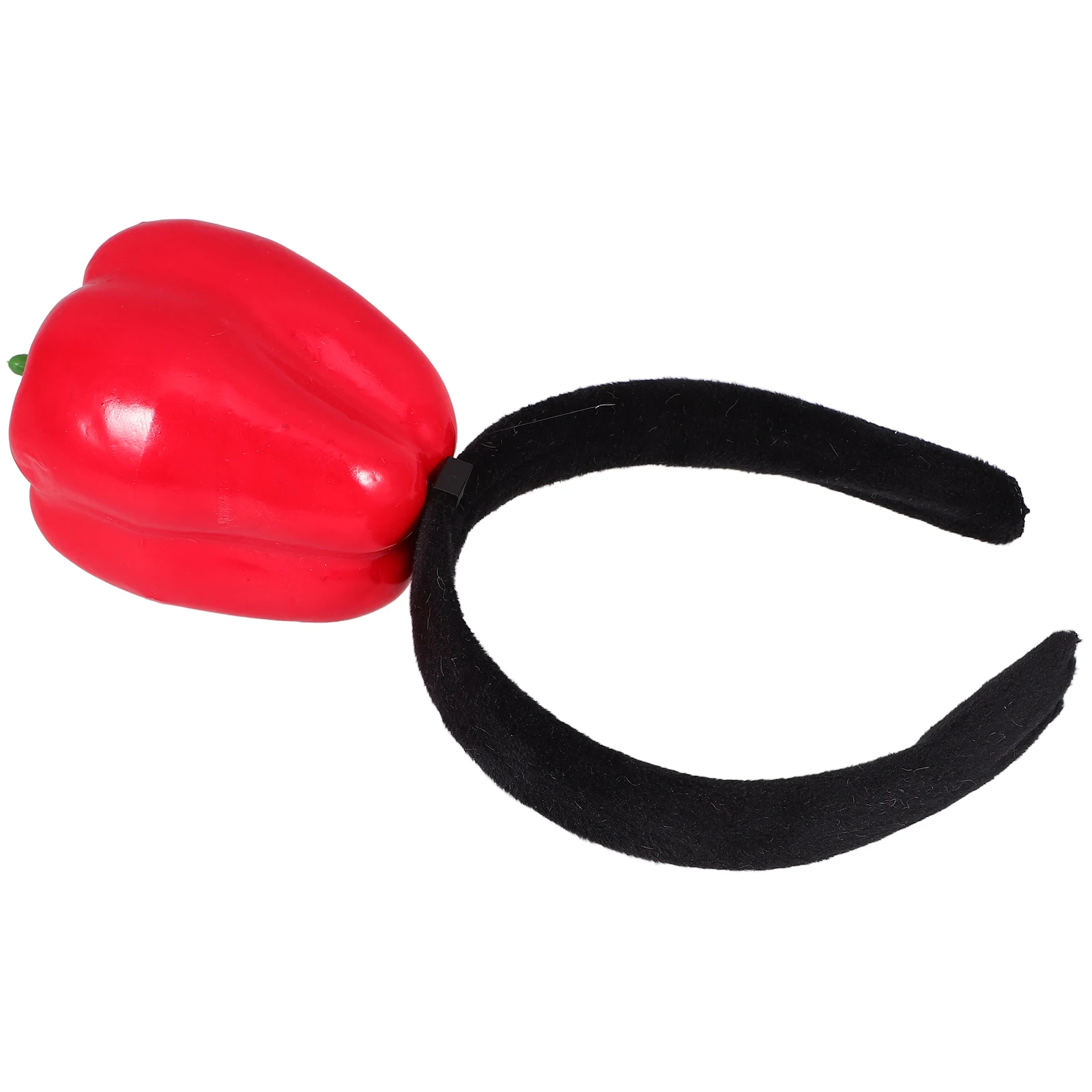 

Red Bell Pepper Headband 3D Lightweight Food Headdress Photo Props Costume Accessories Party Hair Clasp Halloween