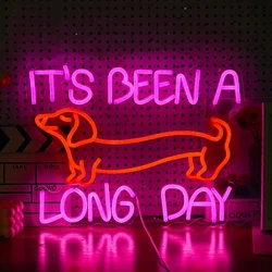Dachshund Dog Neon Sign Dimmable LED Neon Light Sign for Wall Decor Party Pet Shop Club Bar Game Room Birthday Party Decor Gift