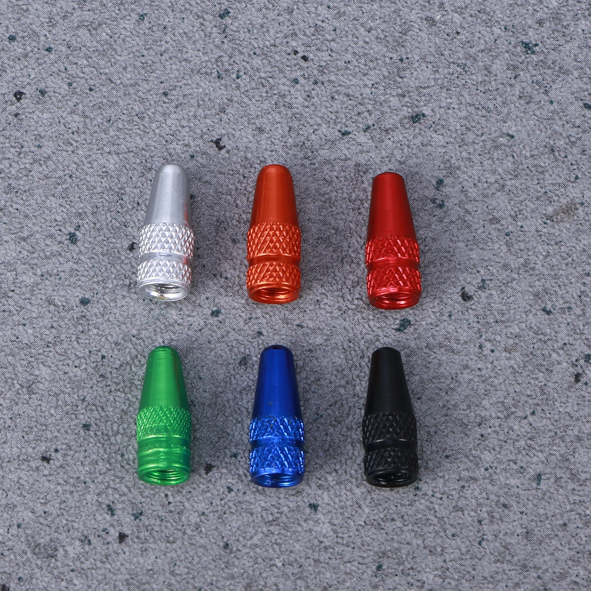 

6 pcs Aluminum Alloy Bike Tire Caps French Valve Caps Dust Covers For Road Bicycle Anti Rust Sealing Decoration Silver