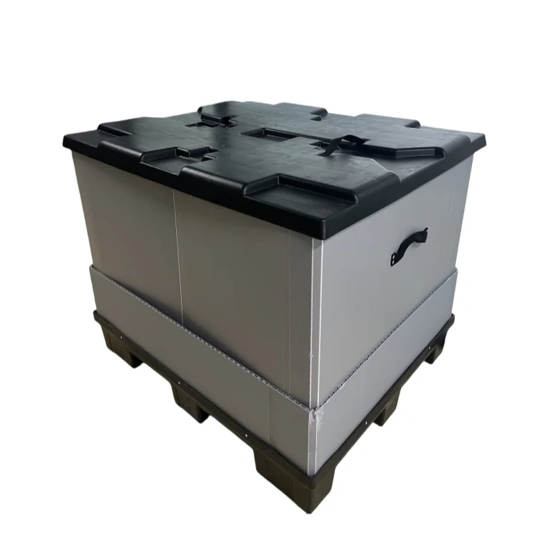 True Factory POLYFAVO Returnable and Reusable 40" X 48" X 34" Plastic PP Pallet Collar Sleeve Pack All-in-One Container