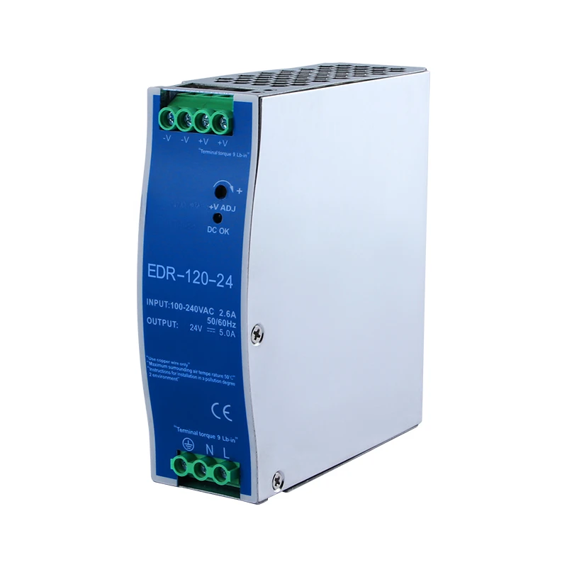 NDR-120W240/480-24V10A DIN Rail Switching Power Supply 220V to 12V Transformer Card Rail EDR