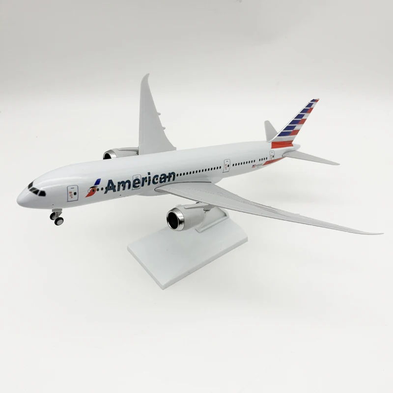 

Модель самолета American Airlines B787, 30 см, масштаб 1:130, из смолы, литая под давлением, для сборки, хобби, моделирование