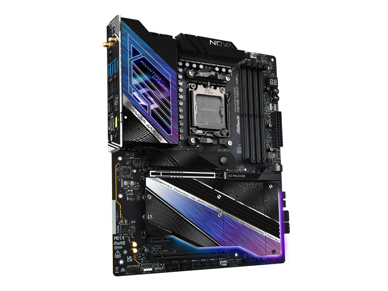 เมนบอร์ด ASRock X870E NOVA WIF - X870E Atx Motherboard บทวิจารณ์และราคา